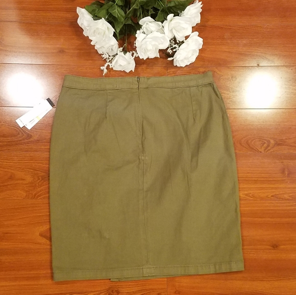 William Rast Military Olive Skirt Junior 30 - Picture 2 of 8